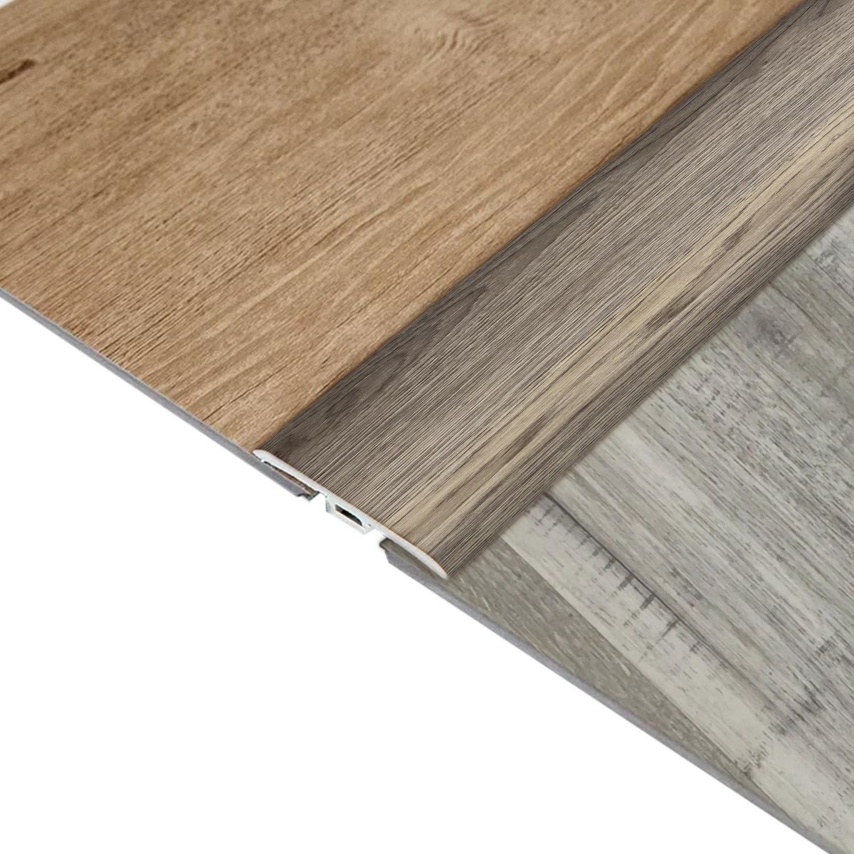 HOGA - Moldura T PVC 2mt x 45mm Gris Grafito