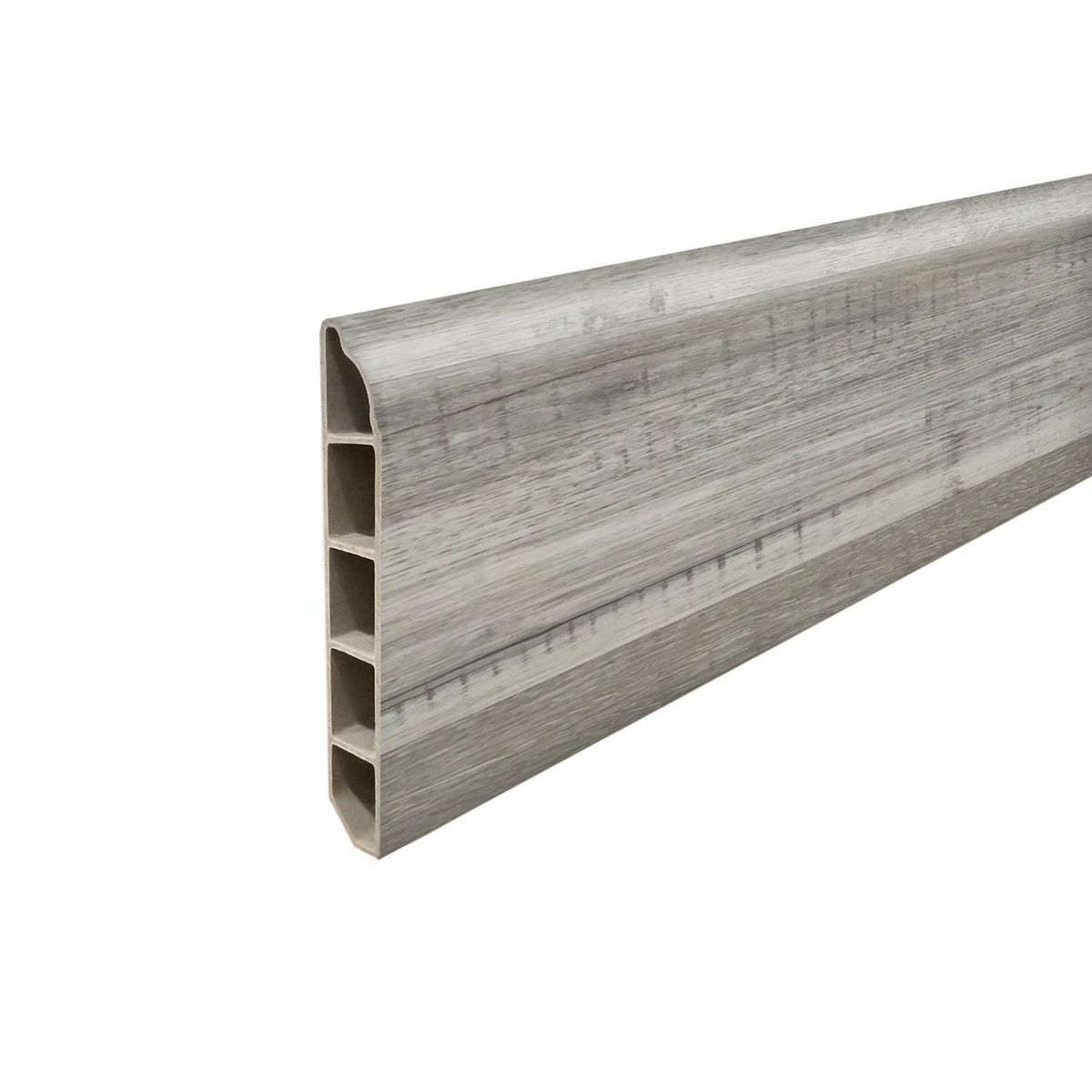 HOGA - Guardapolvo PVC 2mt x 80mm Gris Absoluto