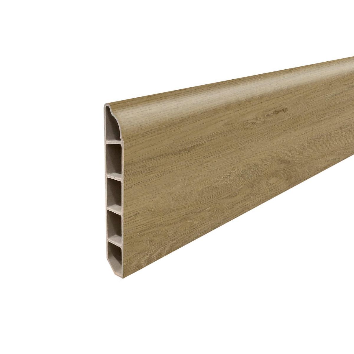 HOGA - Guardapolvo PVC 2mt x 80mm Abedul