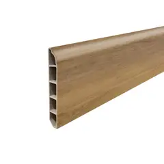 HOGA - Guardapolvo PVC 2mt x 80mm Castaño