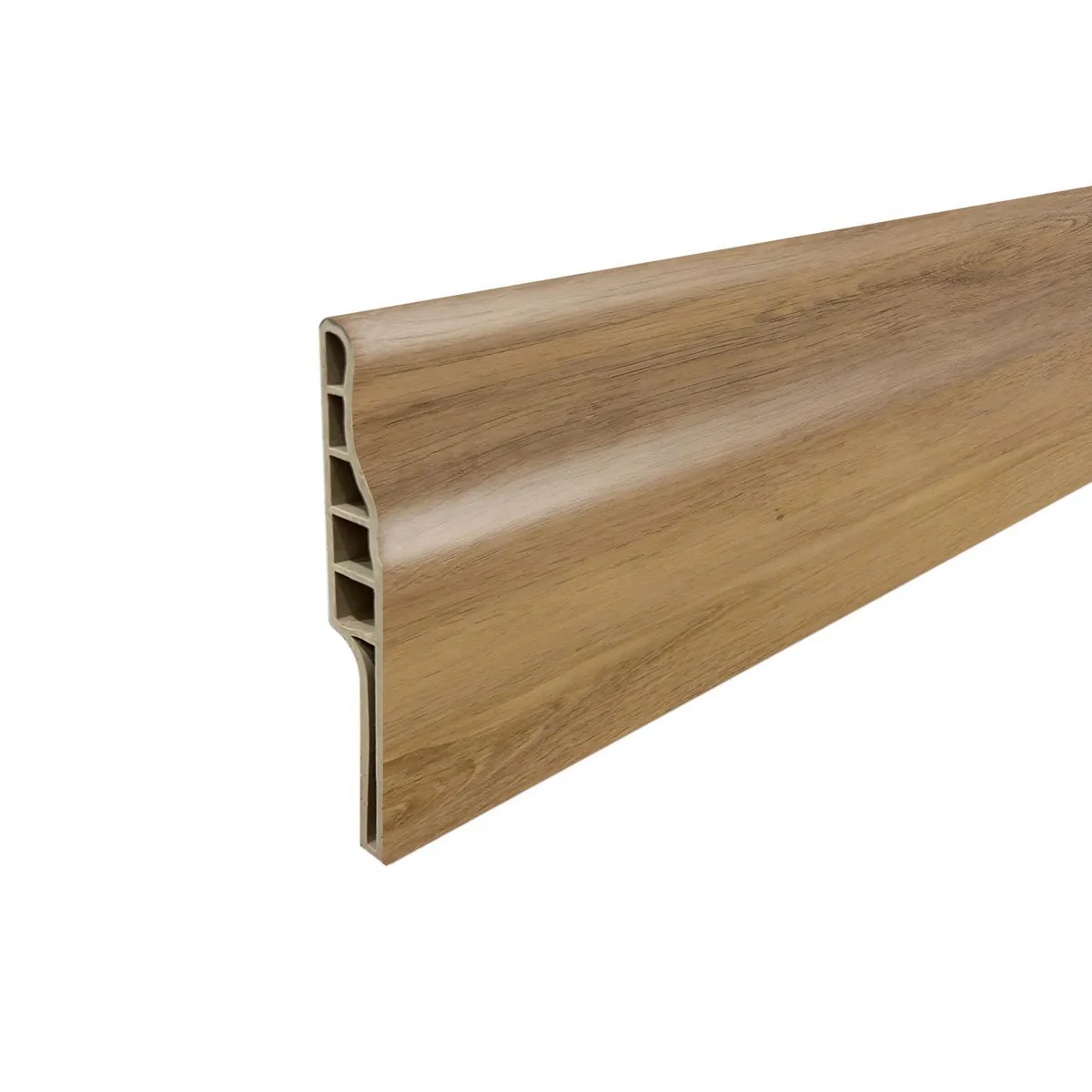 HOGA - Guardapolvo PVC 2mt x 90mm Castaño