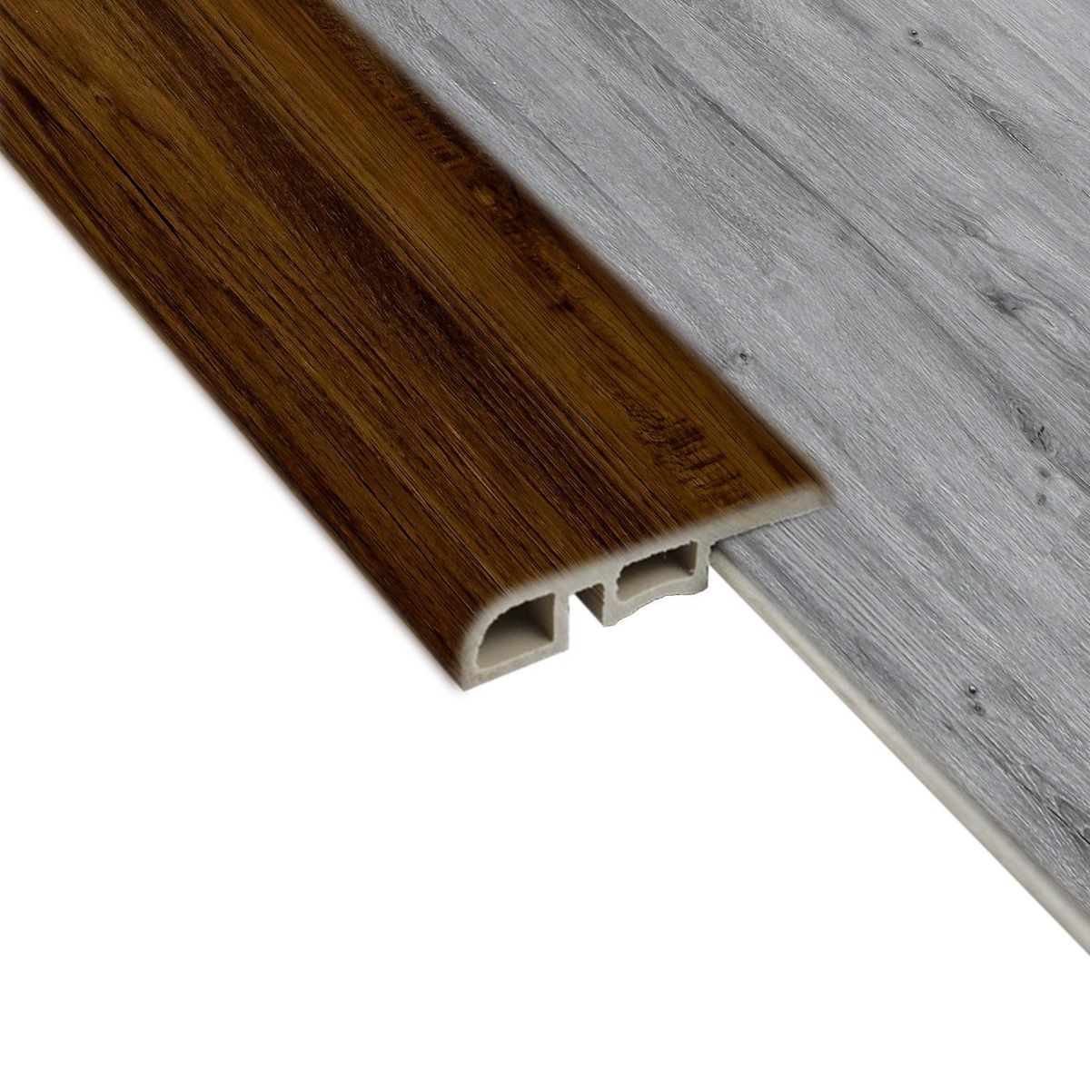 HOGA - Cubrejunta Reductor PVC 2mt x 45mm Café