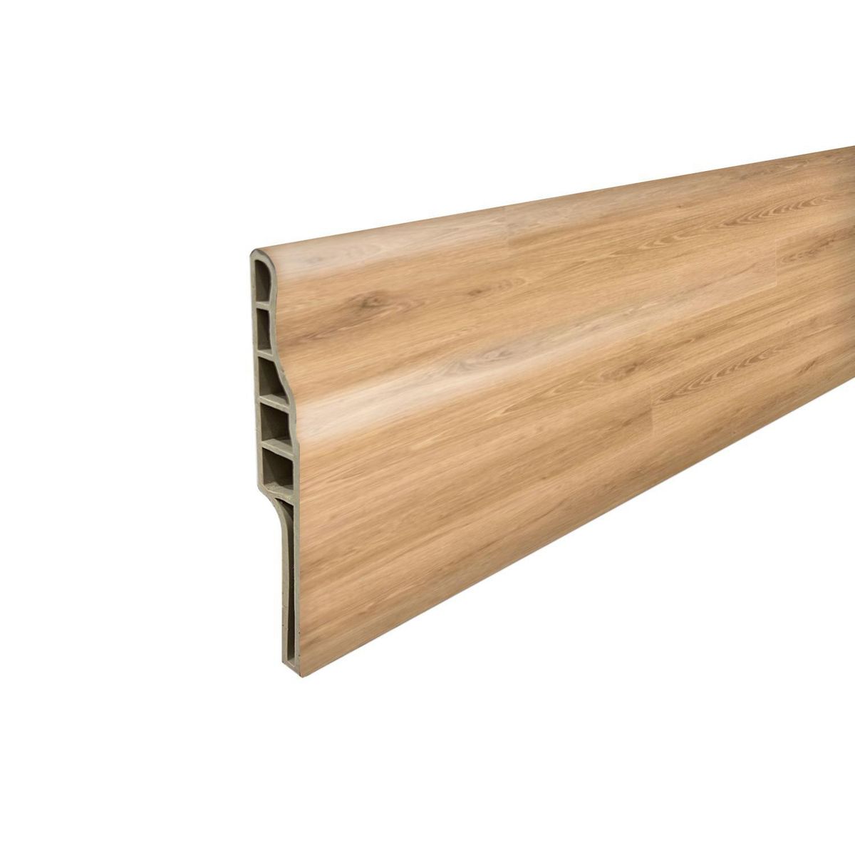 HOGA - Guardapolvo PVC 2mt x 90mm Roble Suave