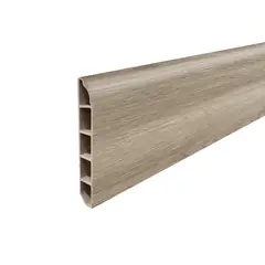 HOGA - Guardapolvo PVC 2mt x 80mm Gris Oak