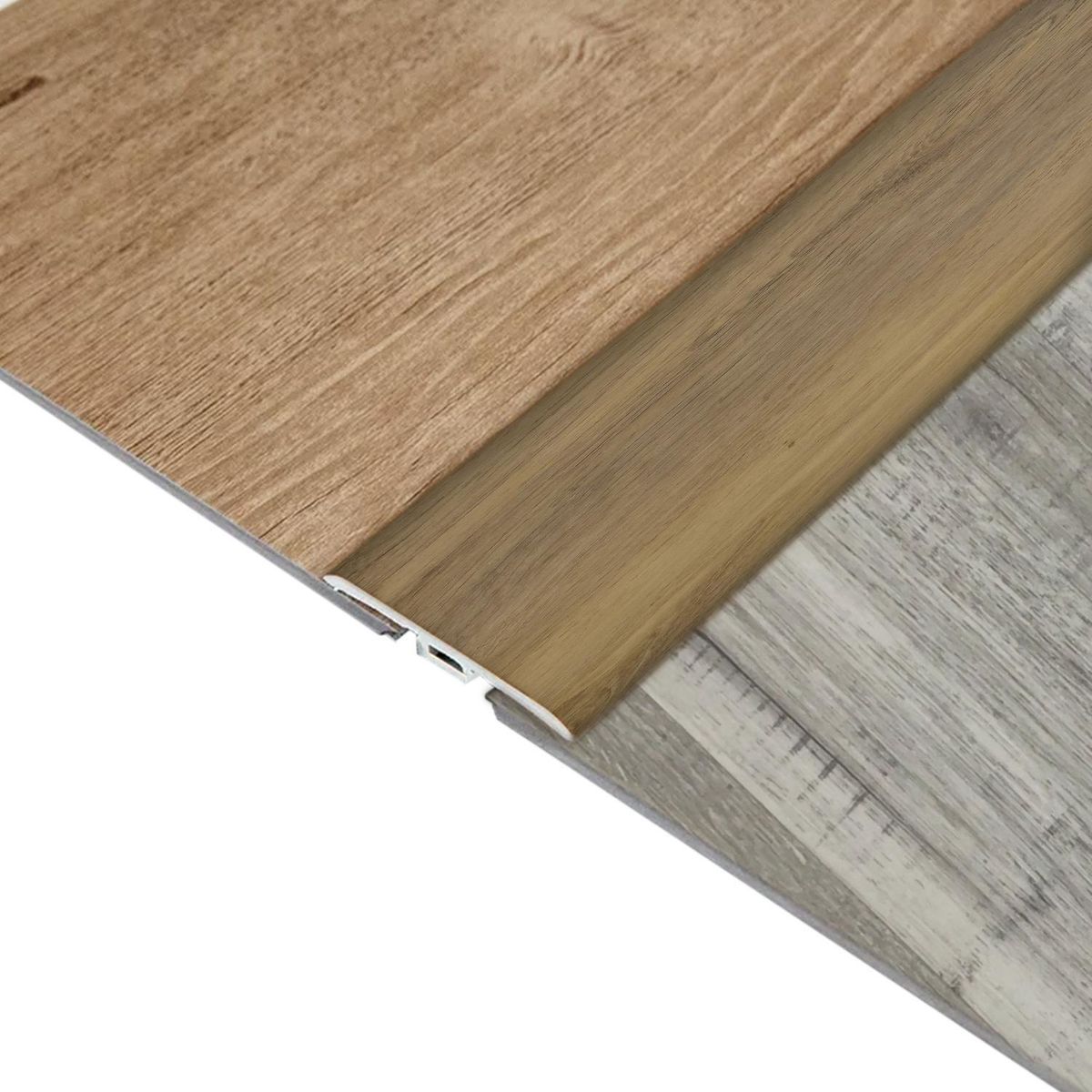 HOGA - Moldura T PVC 2mt x 45mm Castaño