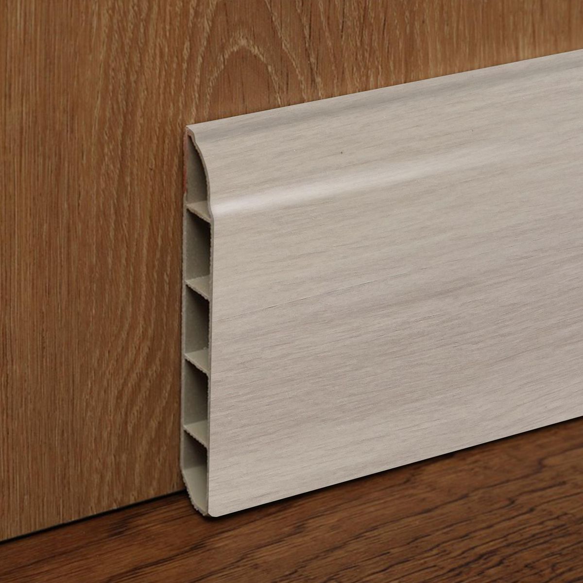 HOGA - Guardapolvo PVC 2mt x 80mm Blanco