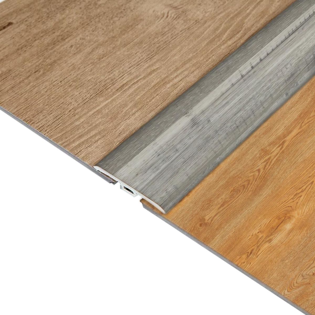 HOGA - Moldura T PVC 2mt x 45mm Gris Absoluto