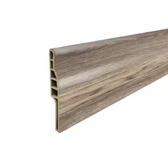 HOGA - Guardapolvo PVC 2mt x 90mm Gris Grafito