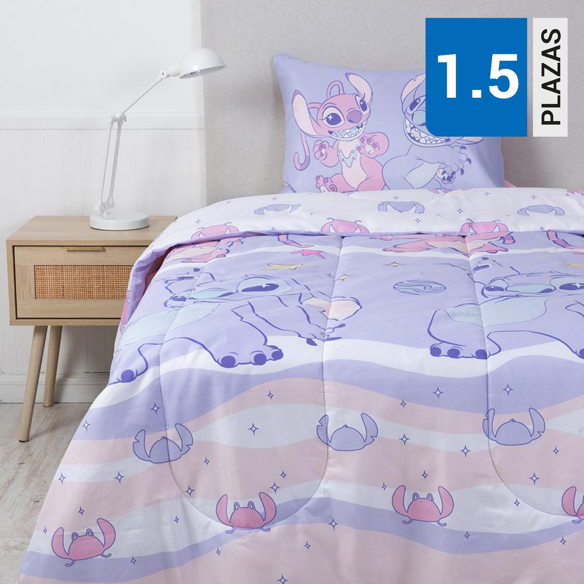 DISNEY - Plumón 1.5 plazas Galaxy Multicolor 