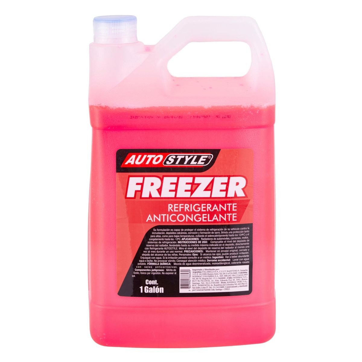 AUTOSTYLE - Refrigerante Anticongelante Autostyle 3.78 Litros Protección Motor