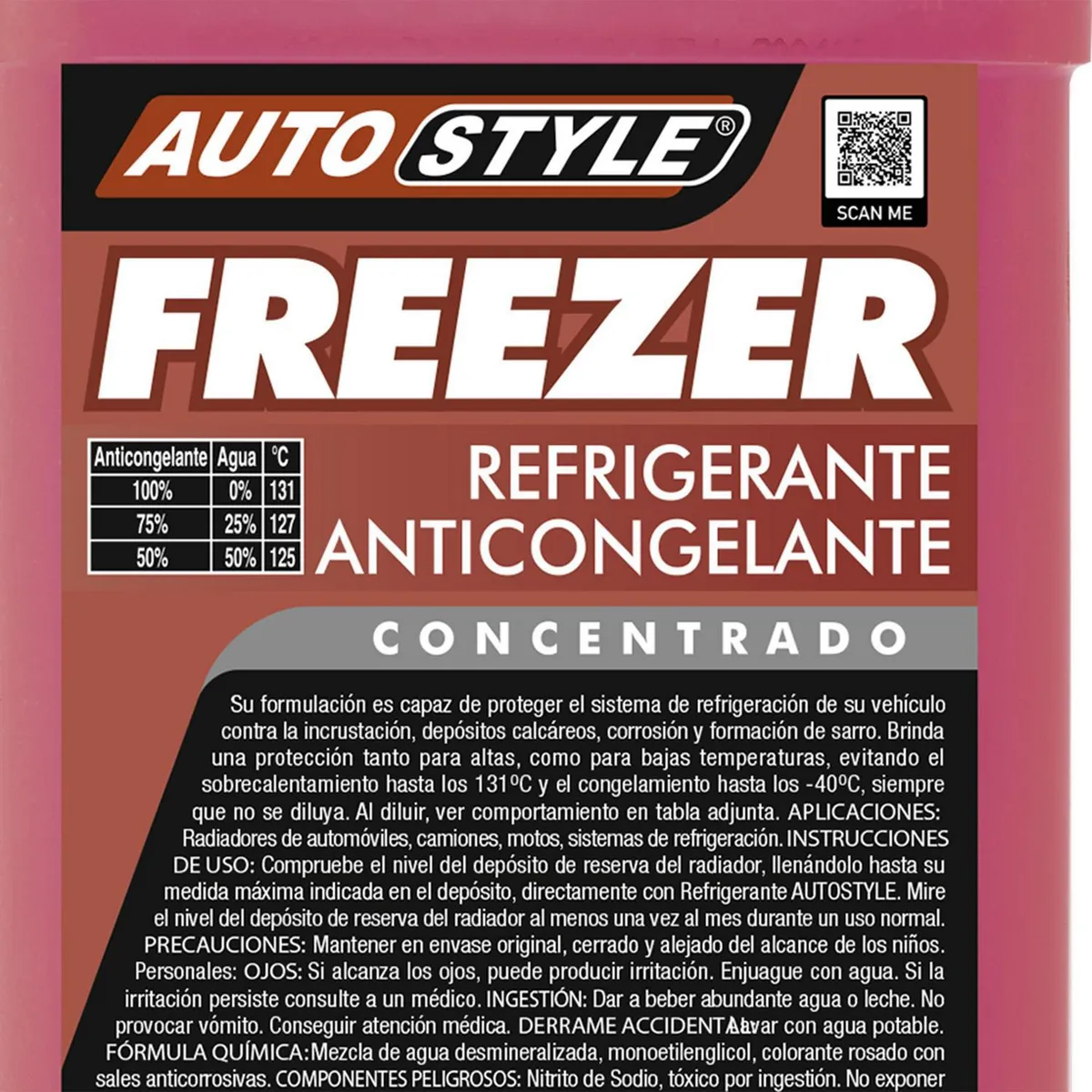 AUTOSTYLE - Refrigerante Concentrado Autostyle 1 Litro Protección Anticorrosiva
