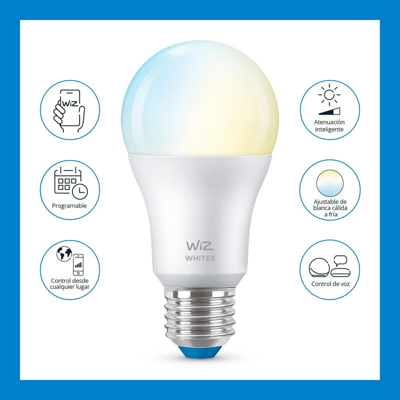 WIZ - Ampolleta Inteligente Wiz Wifi Tunable 8 W E27 806 lm Luz Multicolor
