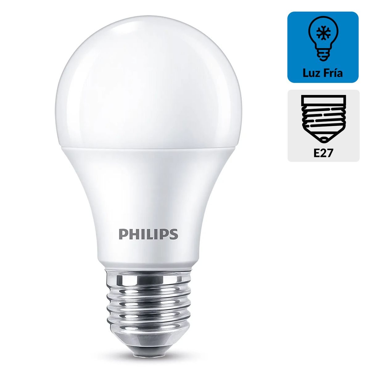 PHILIPS - Ampolleta led 8 W E27 700 lm Luz Fría