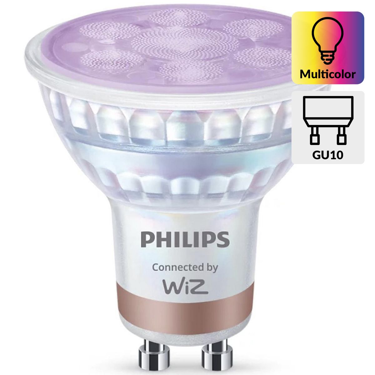 PHILIPS - Ampolleta Inteligente Philips Smart 4.7 W GU10 400 lm Luz Multicolor