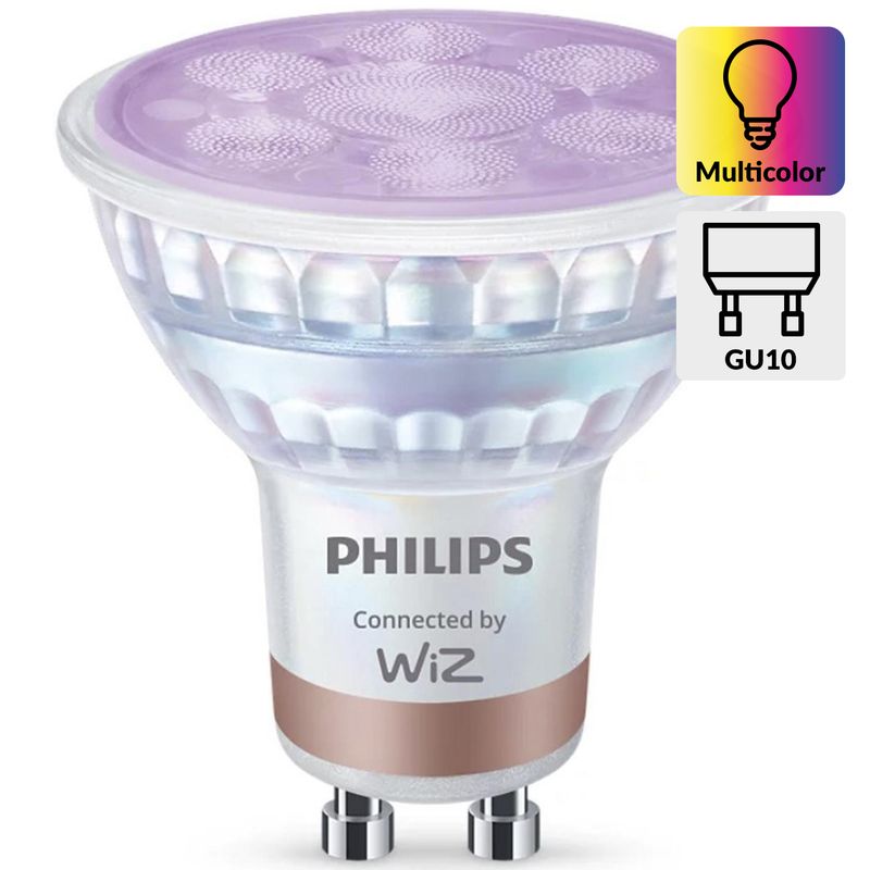 PHILIPS - Ampolleta Inteligente Philips Smart 4.7 W GU10 400 lm Luz Multicolor