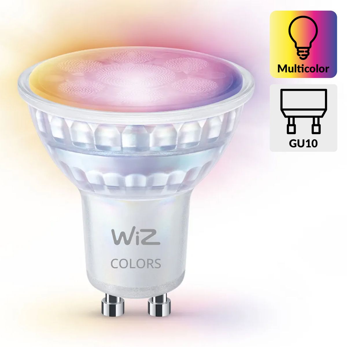 WIZ - Ampolleta Inteligente Wiz Wifi 4.7 W GU10 400 lm Luz Multicolor