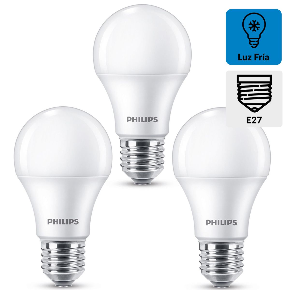 PHILIPS - Ampolleta led 10.5 W E27 900 lm Luz Fría