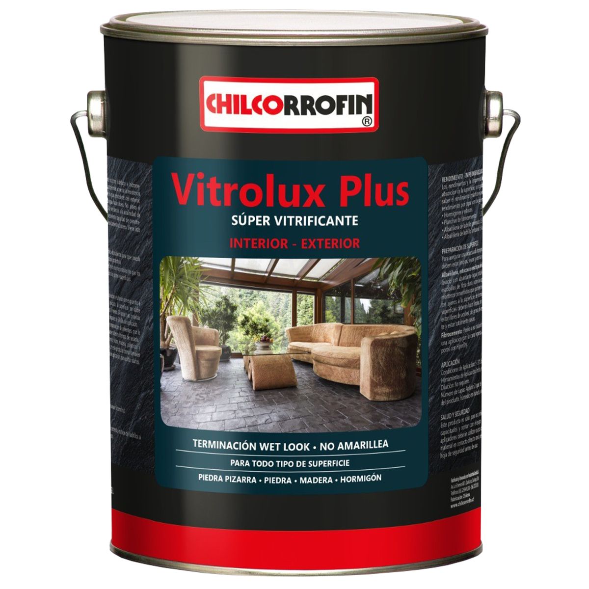 CHILCORROFIN - Barniz Vitrificante Vitrolux Brillante 1 galón(es) Natural