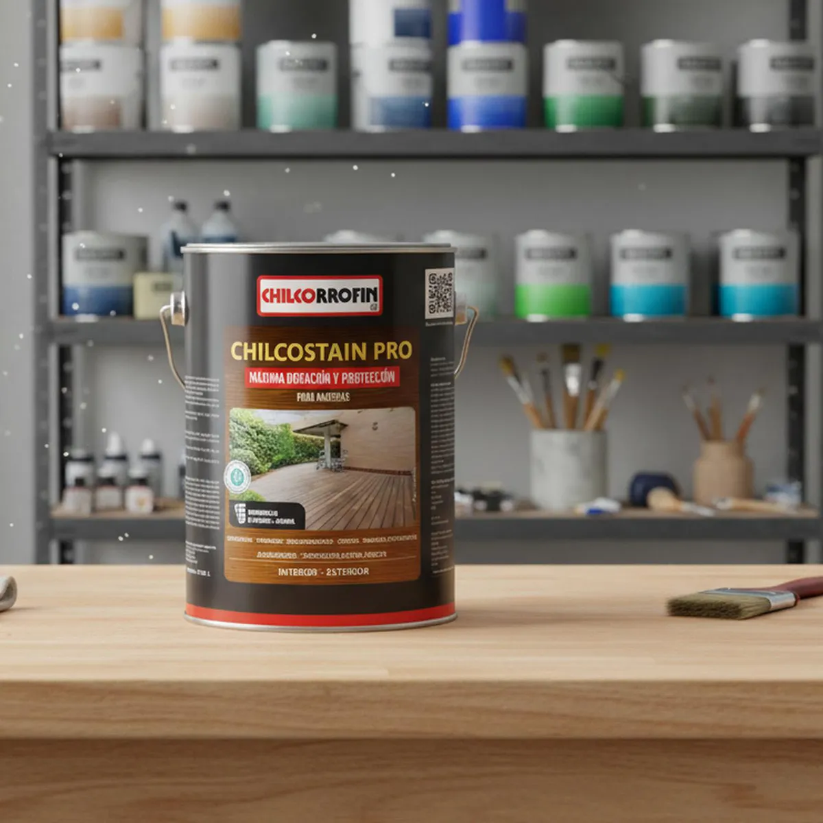 CHILCORROFIN - Impregnante y Protector de Madera Satinado 1 galón(es) Natural