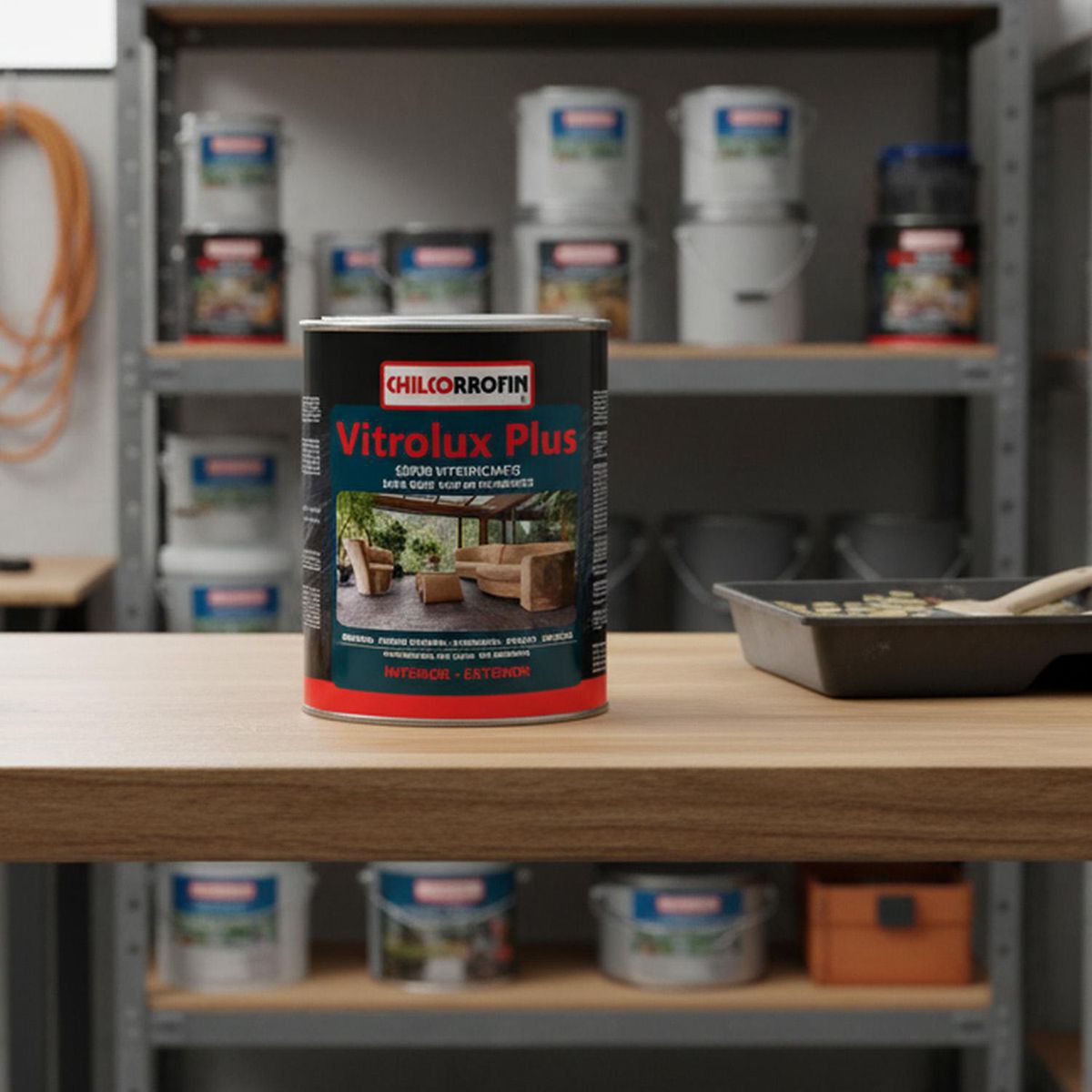 CHILCORROFIN - Barniz Vitrificante Vitrolux Brillante 0.25 galón(es) Natural