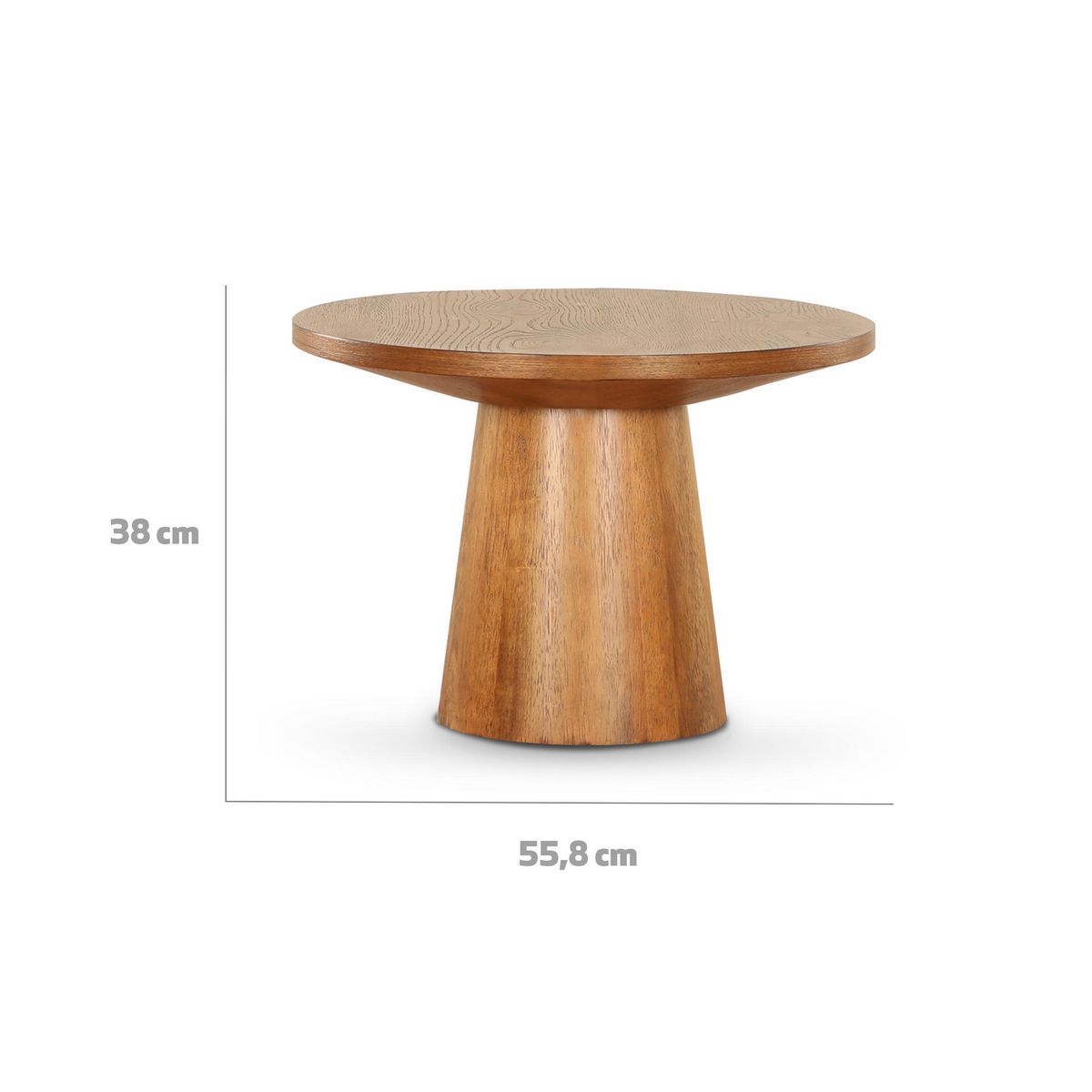 CIC - Mesa Redonda Blackburn Roble 55.8x38x55.8 cm