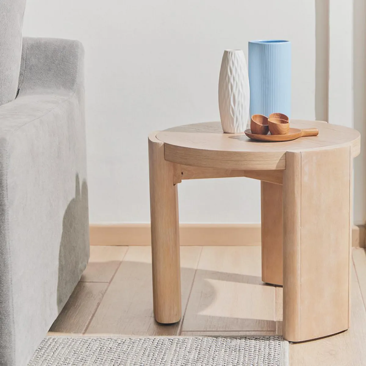 CIC - Mesa lateral Denmark Natural 58x58x36 cm