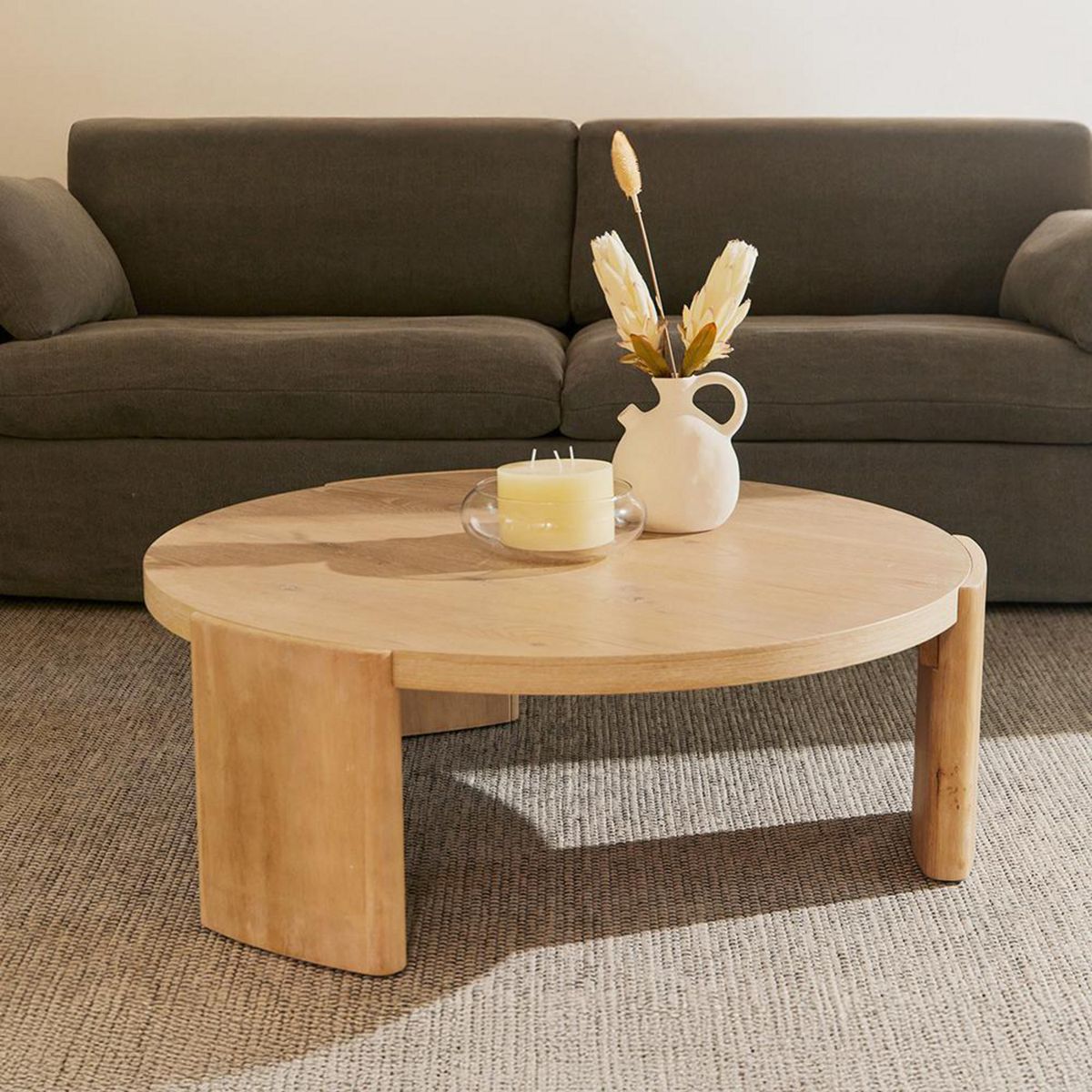 CIC - Mesa de centro Denmark Natural 106x106x38 cm