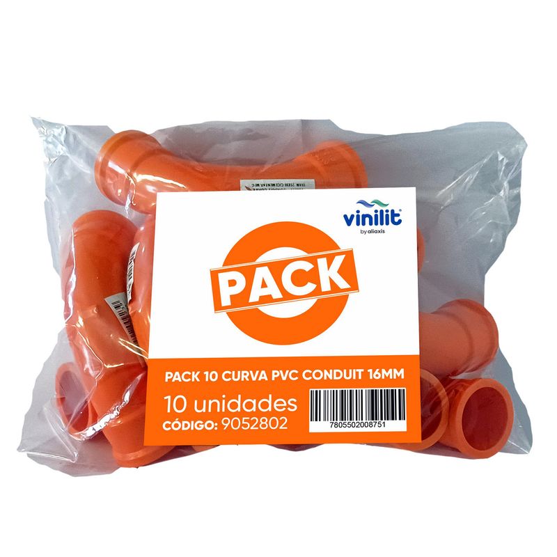 VINILIT - Pack Curva PVC Conduit 16mm 10 unidades