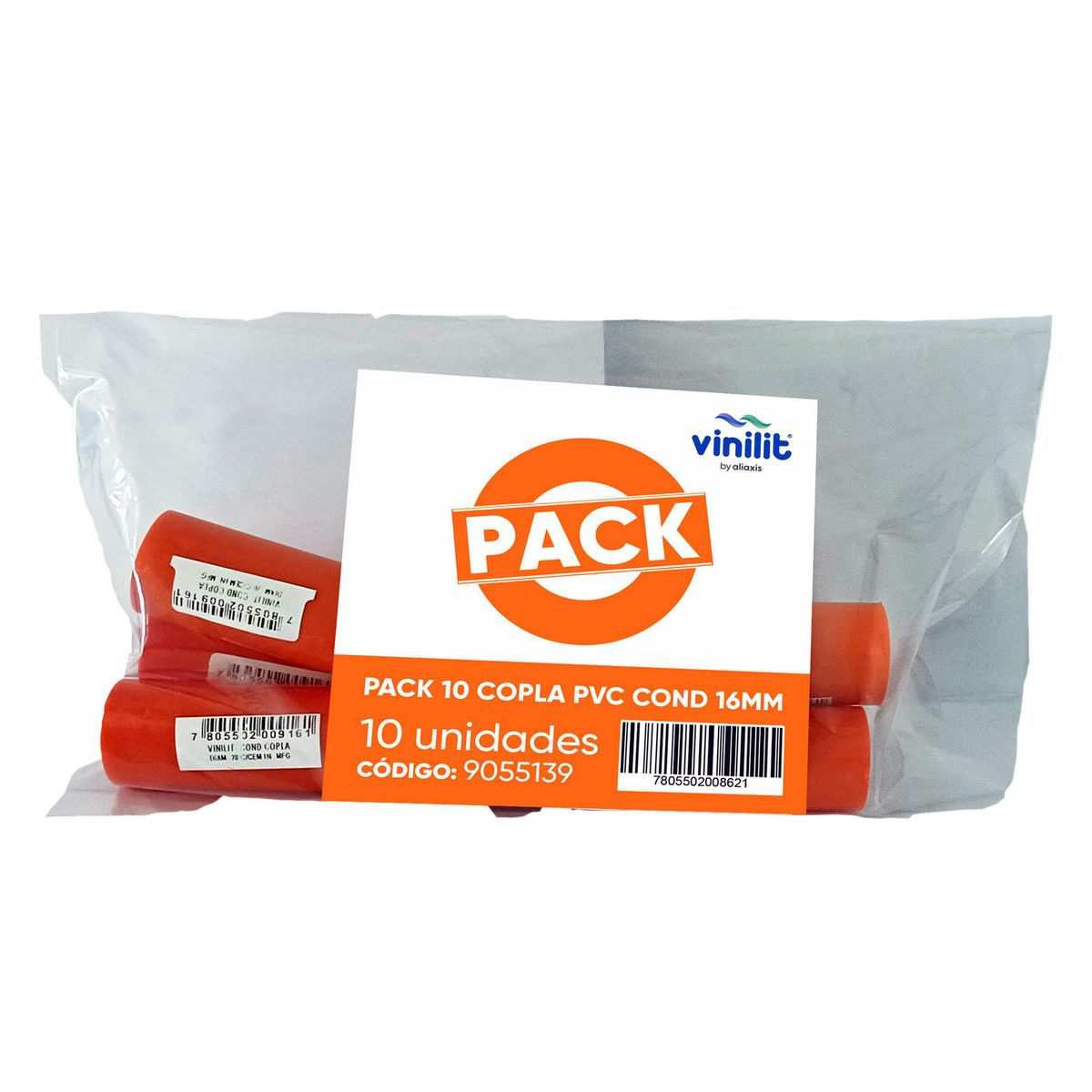 VINILIT - Pack Copla PVC Conduit 16mm 10 unidades