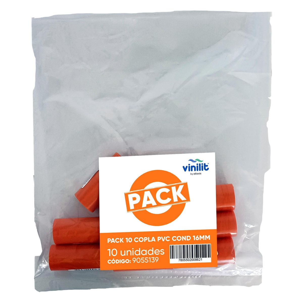 VINILIT - Pack Copla PVC Conduit 16mm 10 unidades