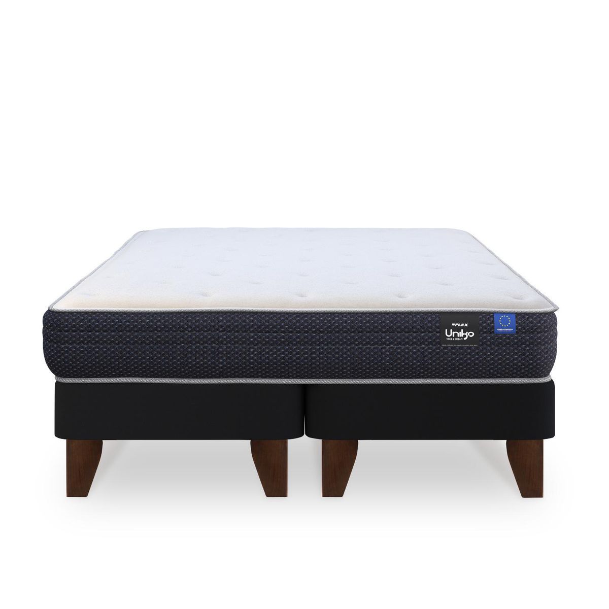 FLEX - Cama 2 plazas Europea Uniko Gris