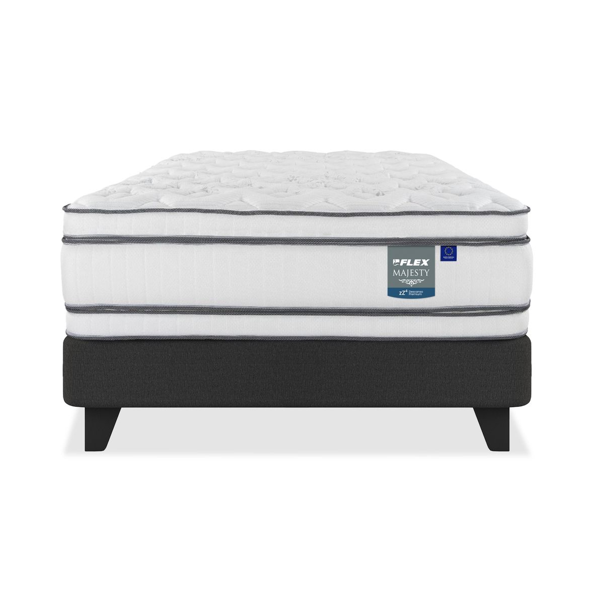 FLEX - Cama 1.5 plazas Europea Majesty Blanco
