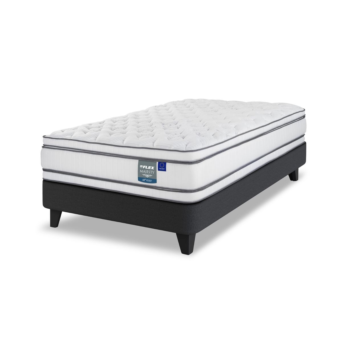 FLEX - Cama 1.5 plazas Europea Majesty Blanco