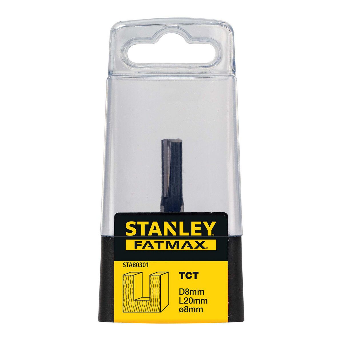 STANLEY - Fresa recta 1/4” vástago 1/4"
