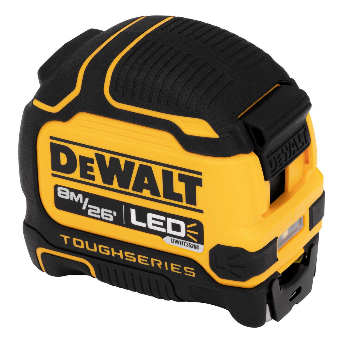DEWALT - Cinta de medir 8 metros con luz led Toughseries