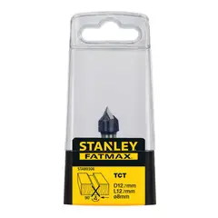 STANLEY - Fresa ranura en V 1/2” vástago 1/4"