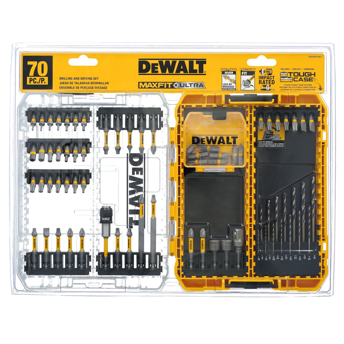DEWALT - Set 70 puntas destornillador Maxfit Ultra