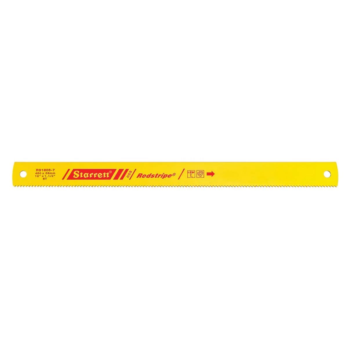 STARRETT - Hoja Sierra Máquina Hss 18'' 1-1/2'' (6 Tpi) Redstripe