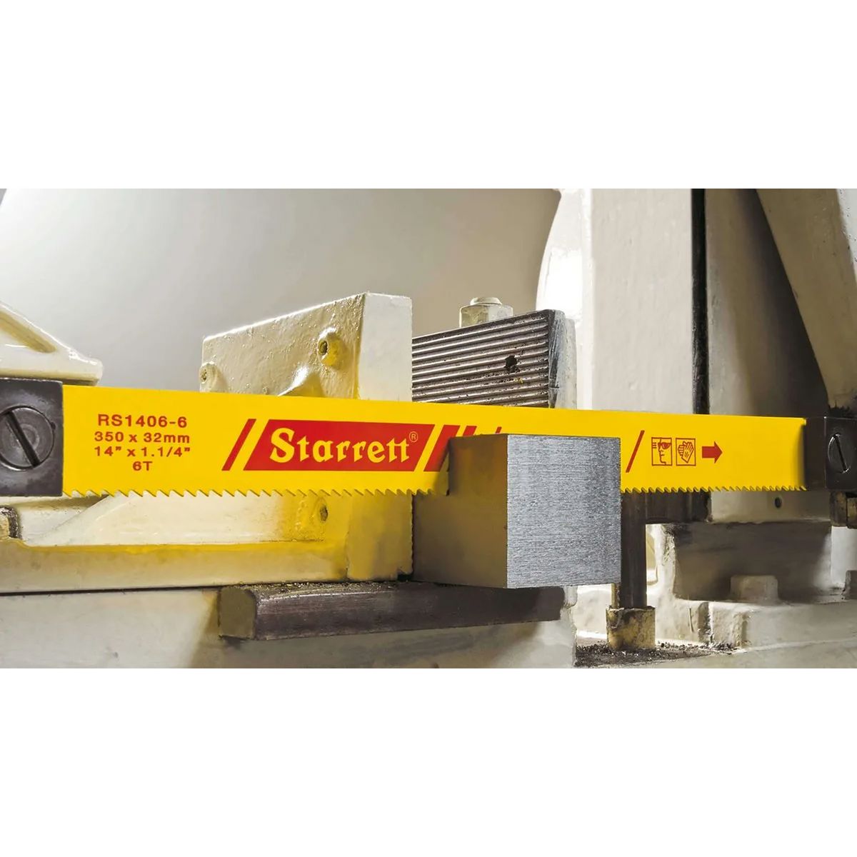 STARRETT - Hoja Sierra Máquina Hss 18'' 1-1/2'' (6 Tpi) Redstripe