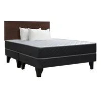 Cama Europea Madrid 2 Pl Bd Respaldo Cadiz + Pack Almohada