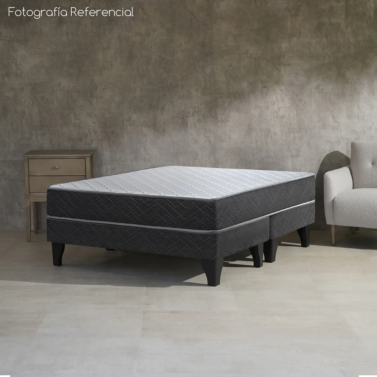 Cama Europea Madrid 2 Pl Bd Respaldo Cadiz + Pack Almohada, marca CELTA - Foto 2