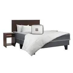 CELTA - Cama Europea Madrid 2 pl BD + Set Cadiz + Pack Almohada + Plu bicolor