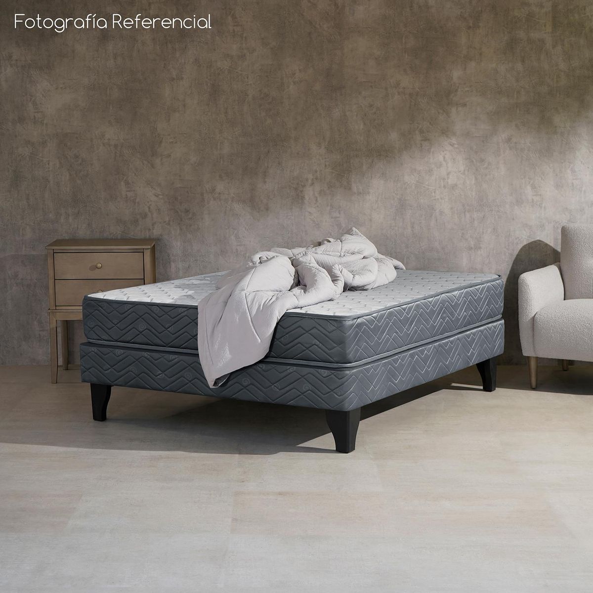 CELTA - Cama Europea Madrid 2 pl + plumón bicolor