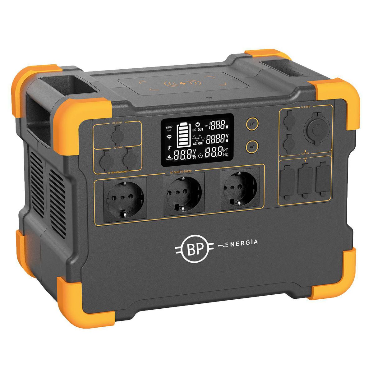 BP ILUMINACION - Generador Eléctrico Recargable Portátil BP-2000 2000 W