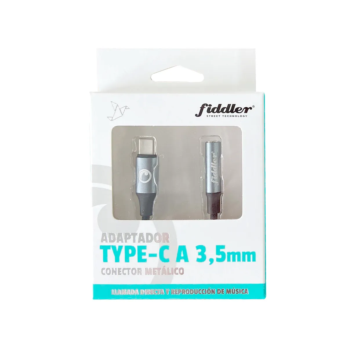 FIDDLER - Adaptador Jack 3.5mm a USB tipo C Fiddler