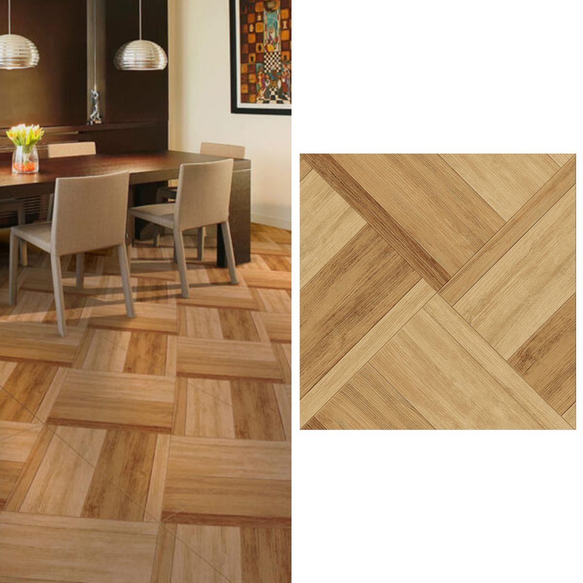 CORDILLERA - Cerámica 45x45 cm Madera Toledo Café 2.29 m2