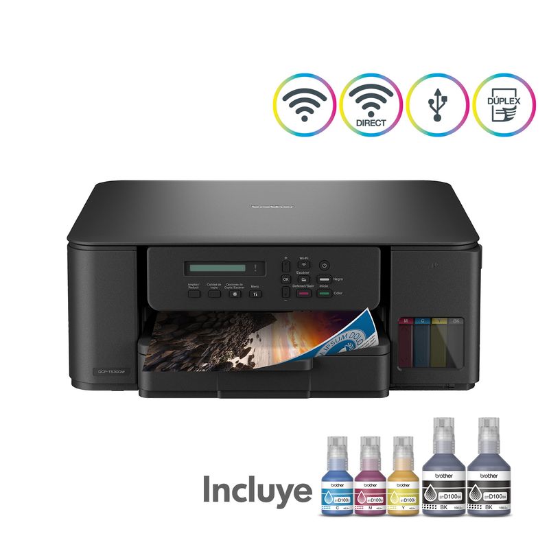 BROTHER - Impresora Multifuncional Inyección a color DPT530DW Negro