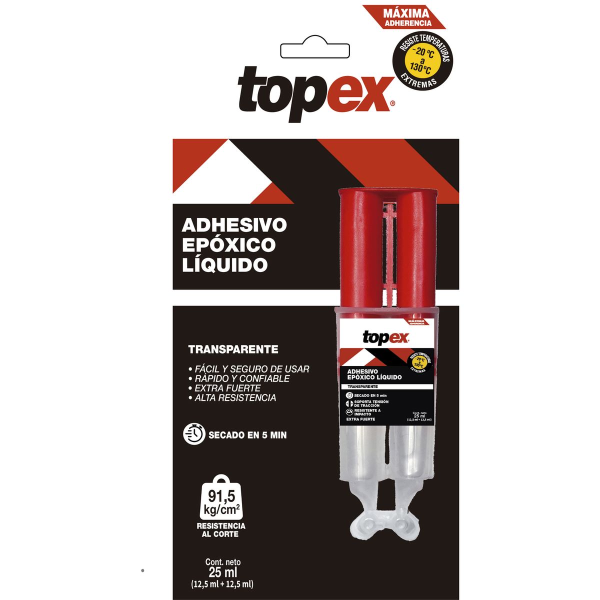 TOPEX - Adhesivo Epóxico Extra Fuerte y Rápido