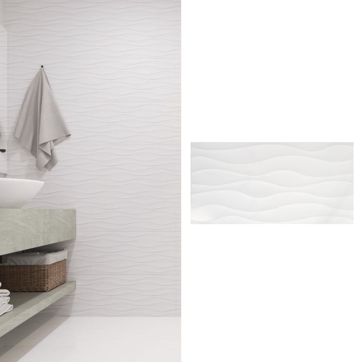 ANGELGRES - Cerámica 31x60 cm New Pacific Blanco 2.03 m2