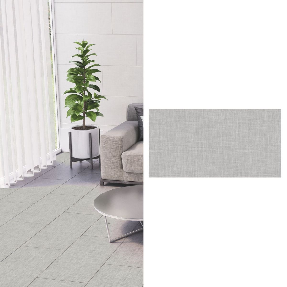 ANGELGRES - Cerámica 31x60 cm Linho Gris/Plata 2.03 m2